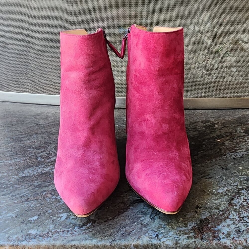 Cole Haan Winery Suede Wedge Verdi Bootie Size 8B - Picture 7 of 16